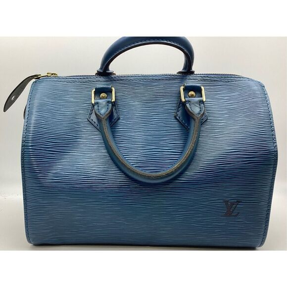 Louis Vuitton Handbags - Louis Vuitton Blue Speedy 11 inch